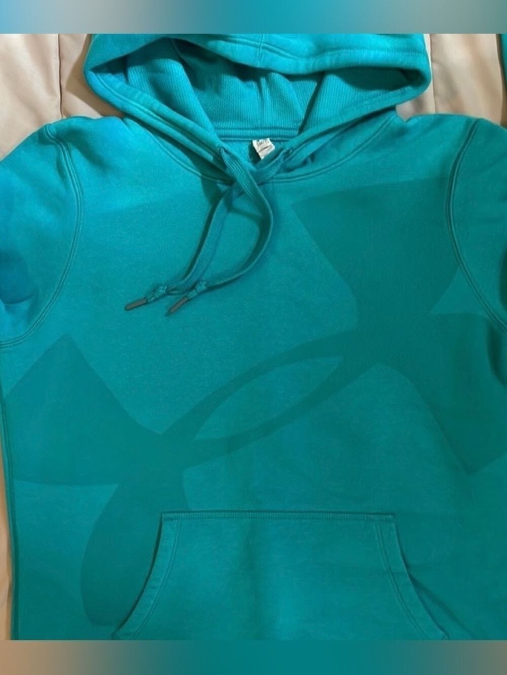 Custom Upcycled Under Armour Hoodie Sunburst Patchwork Cottagecore Small - Picture 6 of 8